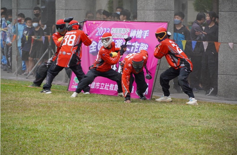 20230326 漾新聞----全國漆彈大作戰 6縣市500位好手社教館激戰 六龜高中以戰代訓趁勝追擊進擊全國賽